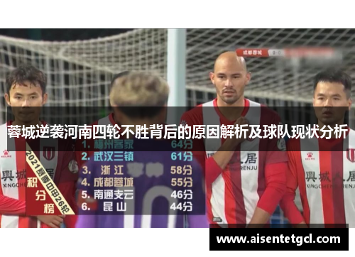 蓉城逆袭河南四轮不胜背后的原因解析及球队现状分析