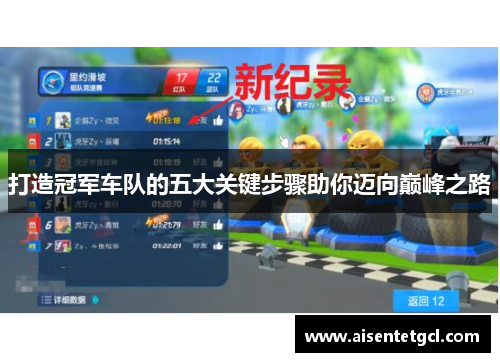 打造冠军车队的五大关键步骤助你迈向巅峰之路 打造冠军车队的五大关键步骤助你迈向巅峰之路